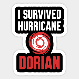 I survived Hurricane Dorian Sticker